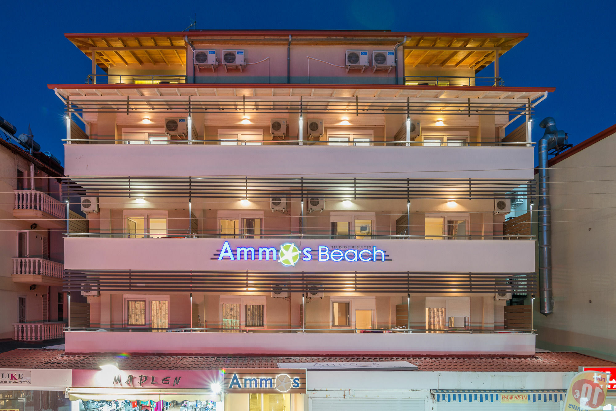 Ammos Beach Seaside Luxury Suites Hotel Olympiakí Aktí Exterior foto